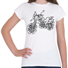 PRINTFASHION malaguti - Női póló - Fehér női póló