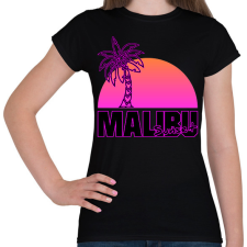 PRINTFASHION Malibu - Női póló - Fekete női póló