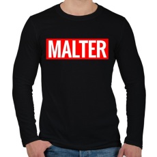 PRINTFASHION malter - Férfi hosszú ujjú póló - Fekete