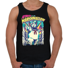 PRINTFASHION Mályvacukros támadás - Férfi atléta - Fekete atléta, trikó