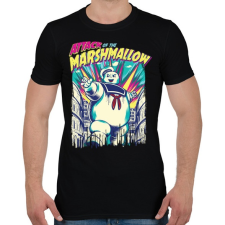 PRINTFASHION Mályvacukros támadás - Férfi póló - Fekete férfi póló