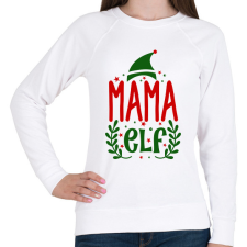 PRINTFASHION Mama elf - Női pulóver - Fehér női pulóver, kardigán