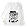PRINTFASHION Mama főzi a legjobb húslevest a világon! - Sportzsák, Tornazsák - Fehér