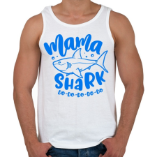 PRINTFASHION Mama shark do do do - Férfi atléta - Fehér atléta, trikó
