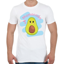 PRINTFASHION Mamacado - Férfi póló - Fehér férfi póló