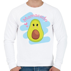 PRINTFASHION Mamacado - Férfi pulóver - Fehér