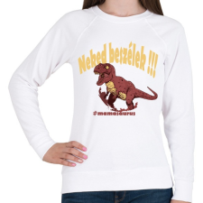 PRINTFASHION Mamasaurus - Neked beszélek - Női pulóver - Fehér női pulóver, kardigán
