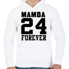 PRINTFASHION Mamba 24 Forever - Férfi kapucnis pulóver - Fehér