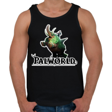 PRINTFASHION Mammorest - palworld - Férfi atléta - Fekete