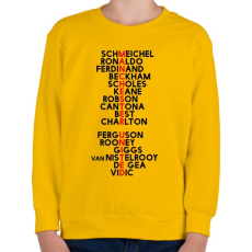 PRINTFASHION Manchester United - Gyerek pulóver - Sárga
