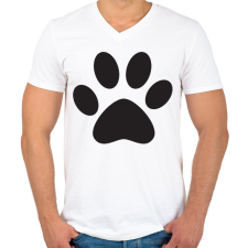 PRINTFASHION Mancs - fekete - Férfi V-nyakú póló - Fehér férfi póló