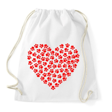 PRINTFASHION Mancs love - Sportzsák, Tornazsák - Fehér tornazsák