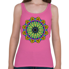 PRINTFASHION Mandala2 - Női atléta - Rózsaszín női trikó