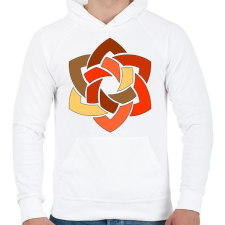 PRINTFASHION Mandala4 - Férfi kapucnis pulóver - Fehér férfi pulóver, kardigán