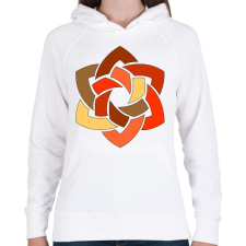 PRINTFASHION Mandala4 - Női kapucnis pulóver - Fehér női pulóver, kardigán