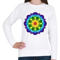 PRINTFASHION Mandala 5 - Női pulóver - Fehér
