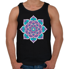 PRINTFASHION Mandala - Férfi atléta - Fekete atléta, trikó