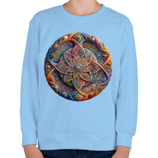 PRINTFASHION mandala - Gyerek pulóver - Világoskék gyerek pulóver, kardigán