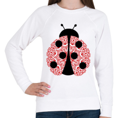 PRINTFASHION Mandala katica - Női pulóver - Fehér