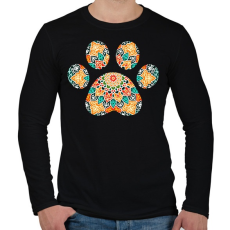 PRINTFASHION Mandala mancs - Férfi hosszú ujjú póló - Fekete