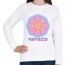 PRINTFASHION Mandala - Női pulóver - Fehér női pulóver, kardigán