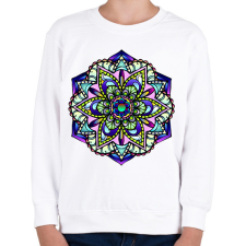 PRINTFASHION mandalas - Gyerek pulóver - Fehér gyerek pulóver, kardigán