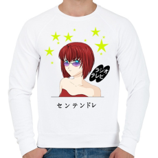 PRINTFASHION manga1 - Férfi pulóver - Fehér