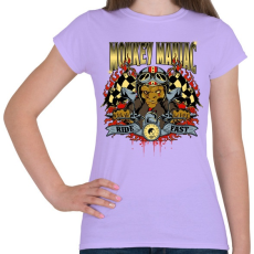 PRINTFASHION Mániákus majom - Női póló - Viola