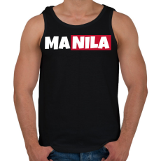 PRINTFASHION MANILA - Férfi atléta - Fekete