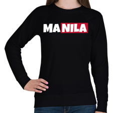 PRINTFASHION MANILA - Női pulóver - Fekete női pulóver, kardigán