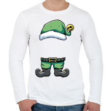 PRINTFASHION Manó - Férfi hosszú ujjú póló - Fehér férfi póló