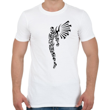 PRINTFASHION Maori angyalember - Férfi póló - Fehér férfi póló