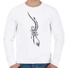 PRINTFASHION Maori hullám2 - Férfi pulóver - Fehér