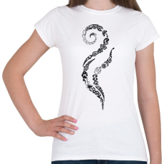 PRINTFASHION Maori hullám - Női póló - Fehér