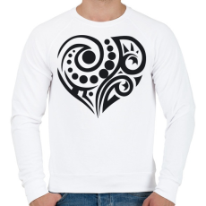 PRINTFASHION Maori szív3 - Férfi pulóver - Fehér