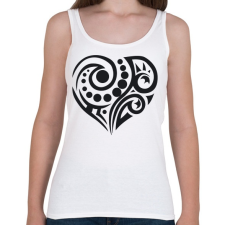 PRINTFASHION Maori szív3 - Női atléta - Fehér női trikó