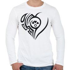 PRINTFASHION Maori szív4 - Férfi hosszú ujjú póló - Fehér férfi póló