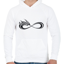 PRINTFASHION Maoriforever3 - Férfi kapucnis pulóver - Fehér férfi pulóver, kardigán