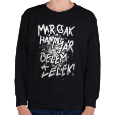 PRINTFASHION Már csak hányni jár belém a lélek! - Gyerek pulóver - Fekete gyerek pulóver, kardigán