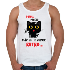 PRINTFASHION Már itt is vagyok - Férfi atléta - Fehér