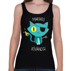 PRINTFASHION Maradj kíváncsi - Női atléta - Fekete