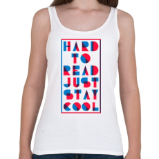 PRINTFASHION Maradj laza - Női atléta - Fehér