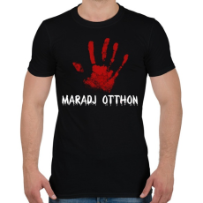 PRINTFASHION Maradj otthon - Férfi póló - Fekete