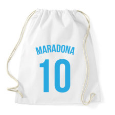 PRINTFASHION Maradona 10 - Sportzsák, Tornazsák - Fehér tornazsák