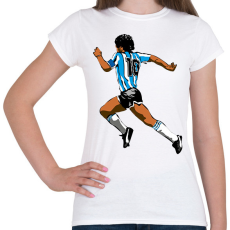 PRINTFASHION Maradona - Női póló - Fehér
