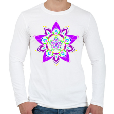 PRINTFASHION Marcipán mandala - Férfi hosszú ujjú póló - Fehér férfi póló