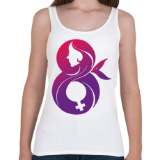 PRINTFASHION Március 8 - Női atléta - Fehér