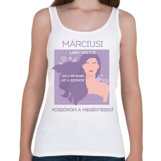 PRINTFASHION Márciusi lány vagyok2 - Női atléta - Fehér