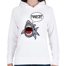 PRINTFASHION Marco?  - Női kapucnis pulóver - Fehér női pulóver, kardigán