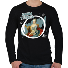 PRINTFASHION Mária Terézia - Férfi hosszú ujjú póló - Fekete férfi póló